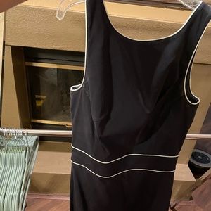 Navy Blue Express Size 1/2 Professional Style Shift Dress